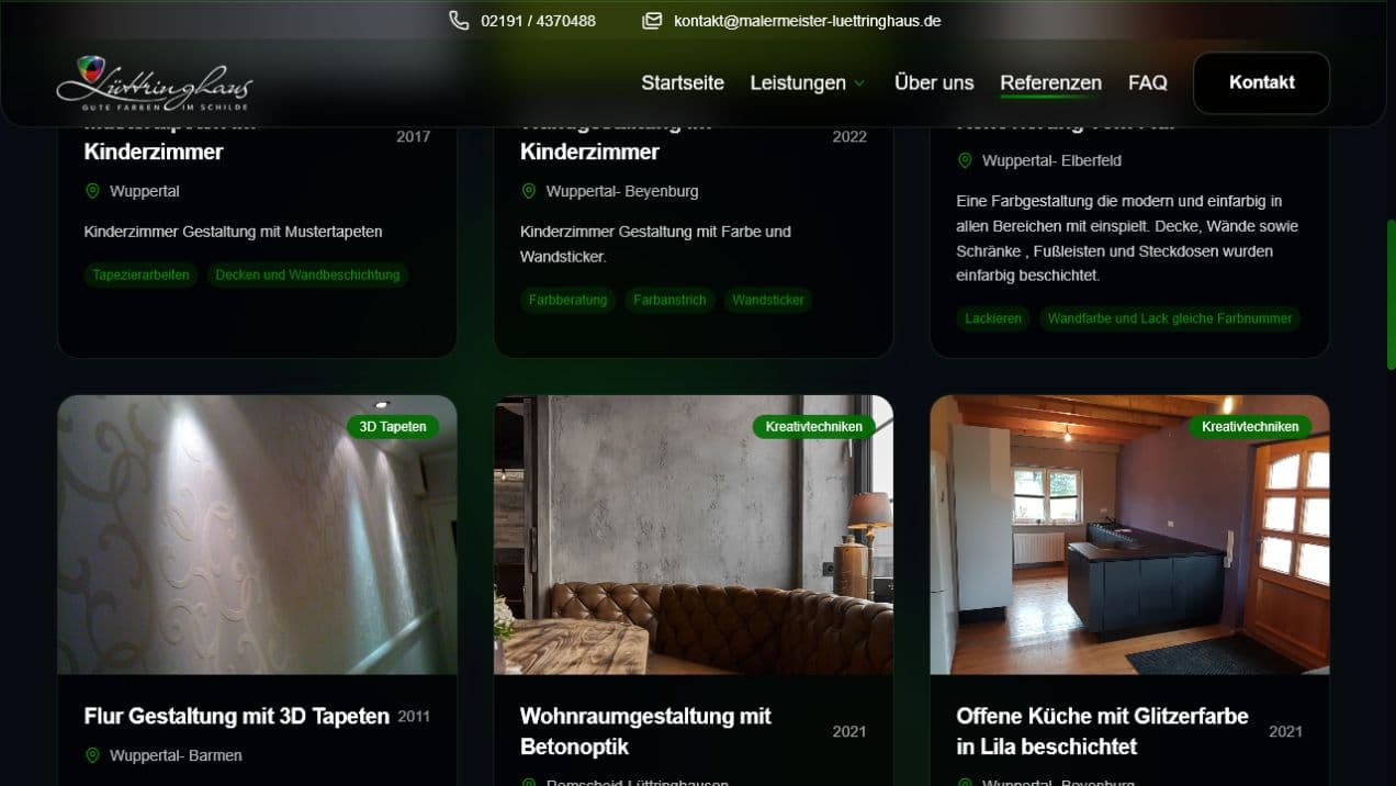 Referenzgalerie mit realisierten Maler- und Innenausbauprojekten