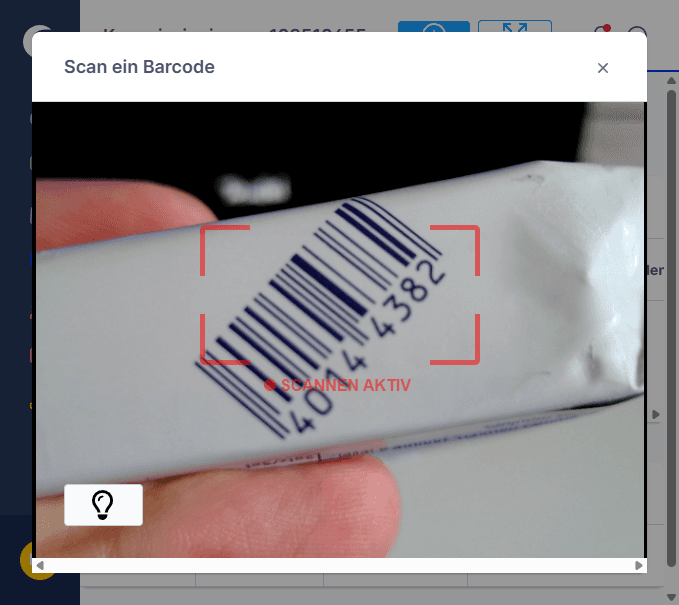 Platzhalter für einen Backend-Screenshot von DHL-Etikett und Bestandsaktualisierung