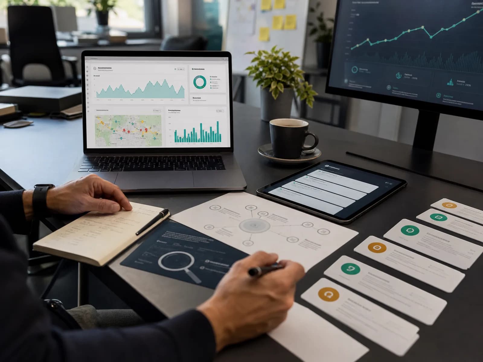 SEO & GEO Strategie und Sichtbarkeit SEO und GEO Strategie mit Sichtbarkeitsdaten, Keyword-Clustern und KI-Quellen